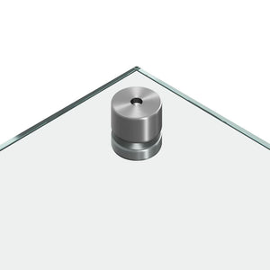 Köksplånbak 2 pcs Transparent 80 x 60 cm härdat glas