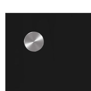 Köksplånbak 2 pcs Svart 90 x 40 cm härdat glas