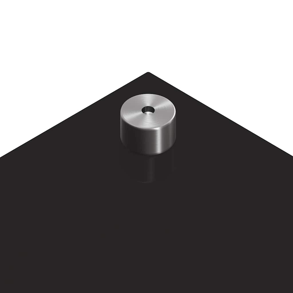 Köksplånbak 2 pcs Svart 90 x 40 cm härdat glas