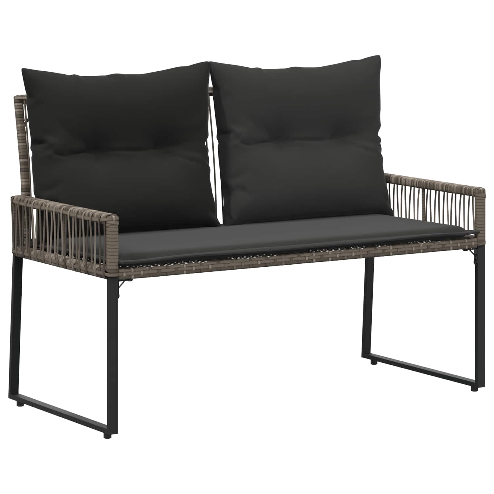 Utomhusbänk 2 -Seater 4 st 110 x 59 x 82 cm konstrotting