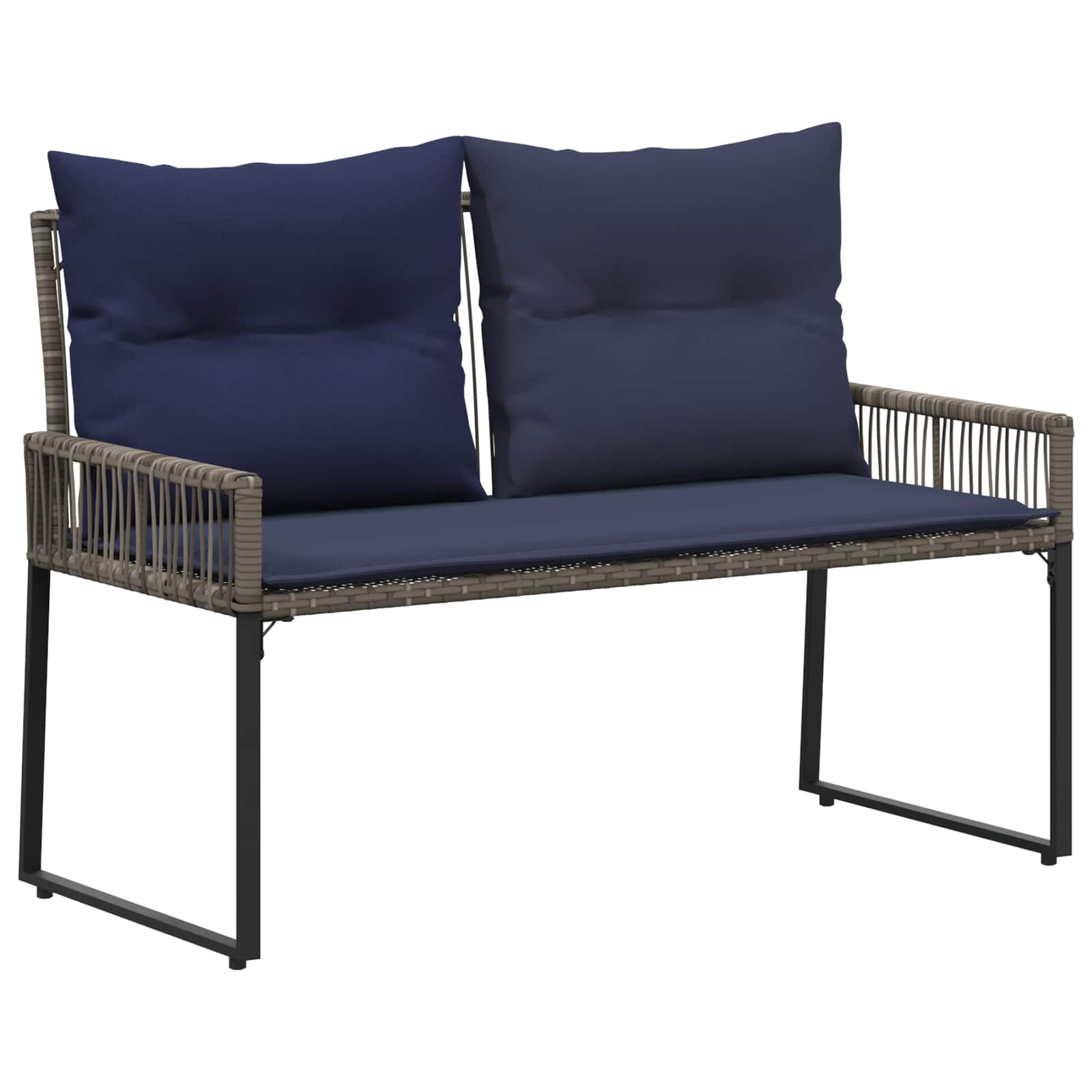 Utomhusbänk 2 -Seater 4 st 110 x 59 x 82 cm konstrotting