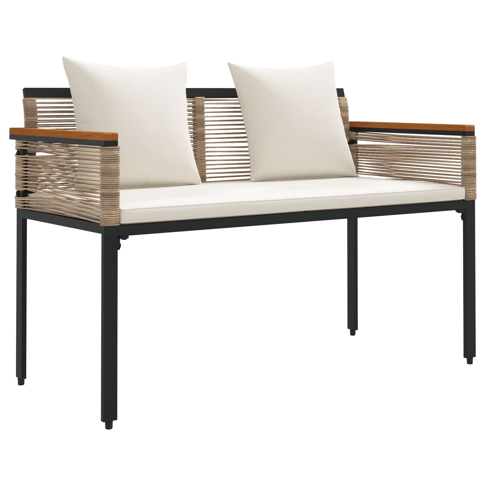 Utomhusbänk 2 -Seater 117 x 54 x 74.5 cm konstrotting