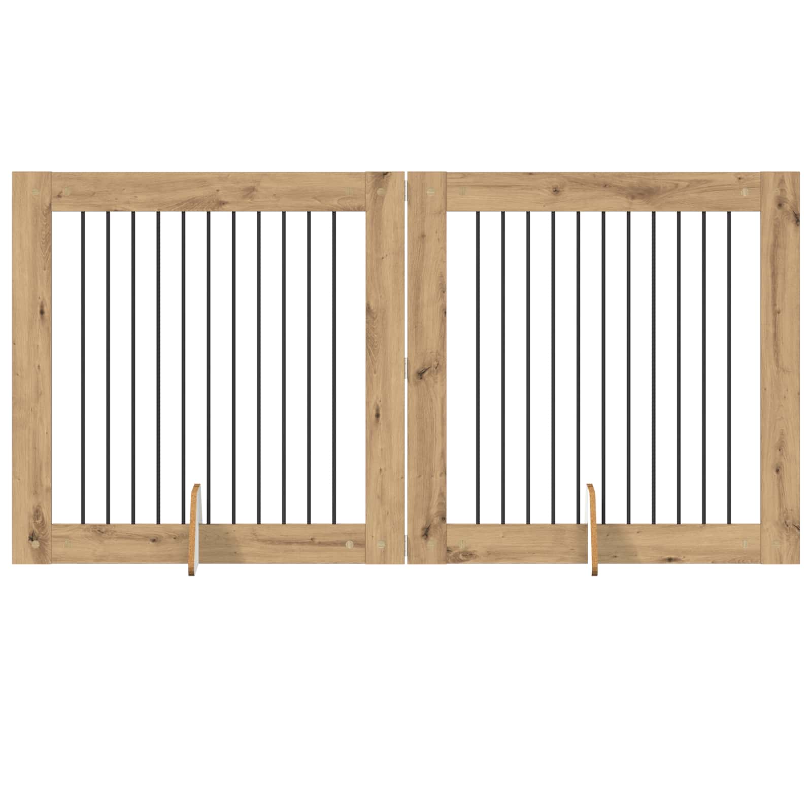 Fällbar hundgrind med stativ 2 st Artisan-ek 200,5 cm