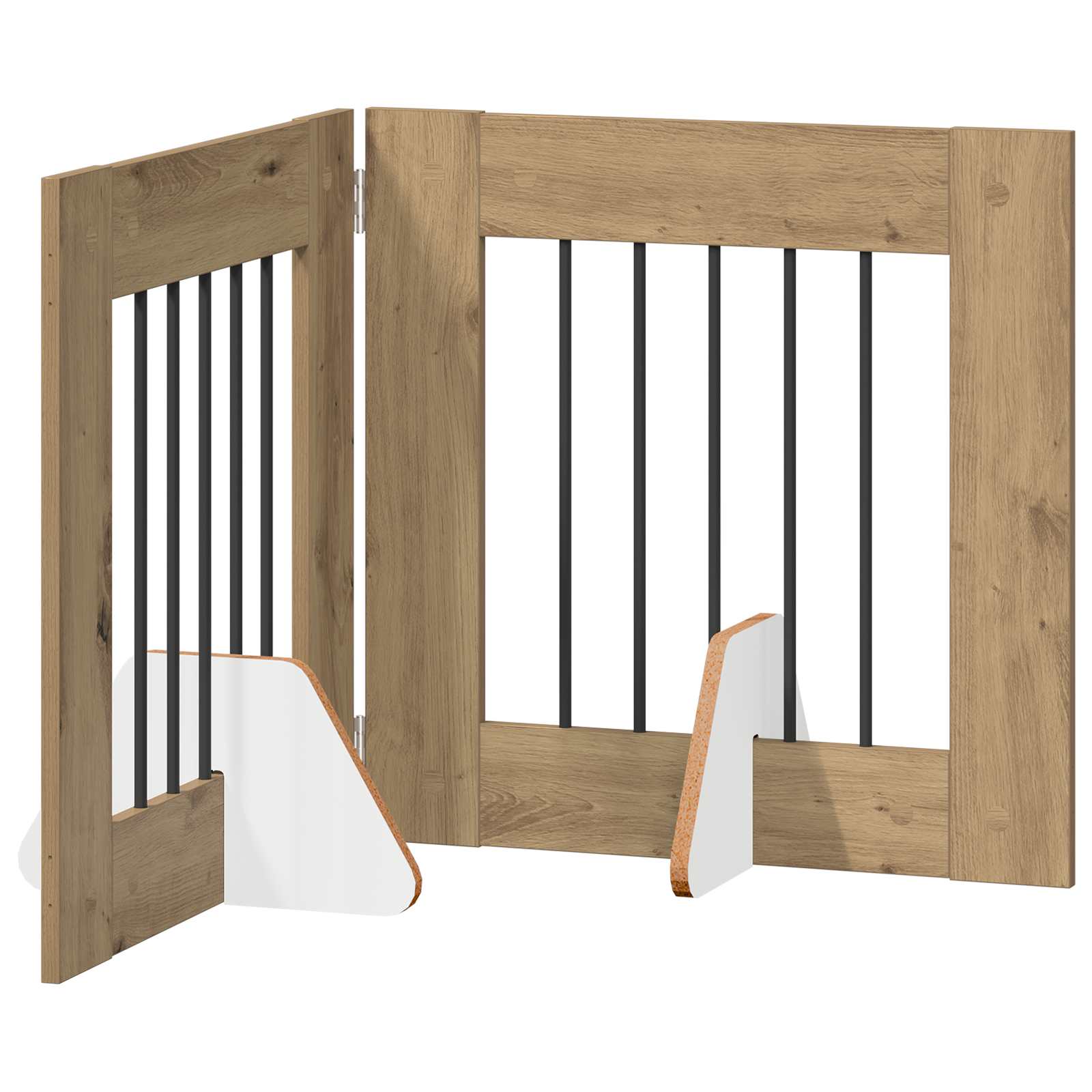Fällbar hundgrind med stativ 2 st Artisan-ek 120,5 cm