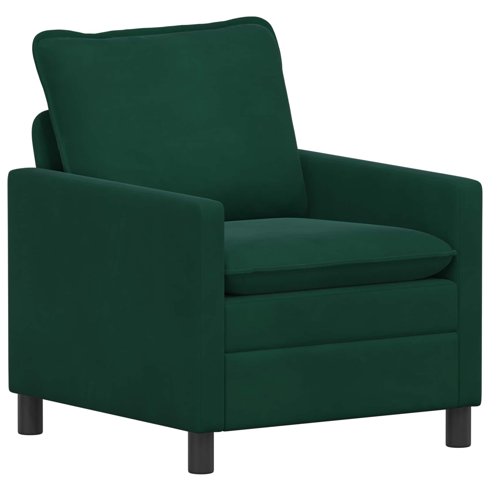 Soffa Mörkgrön 76 x 81 x 87,5 cm Sammet