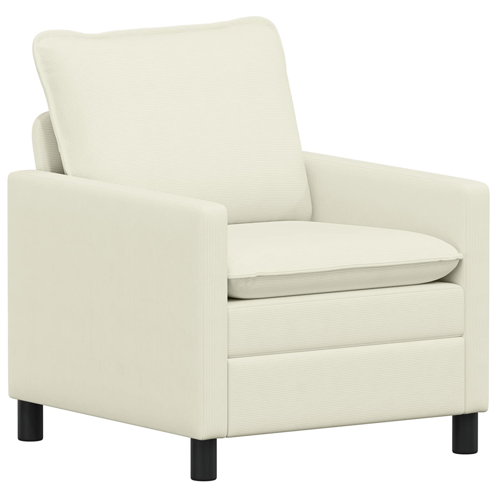 Soffa Gräddvit 76 x 81 x 87,5 cm Tyg