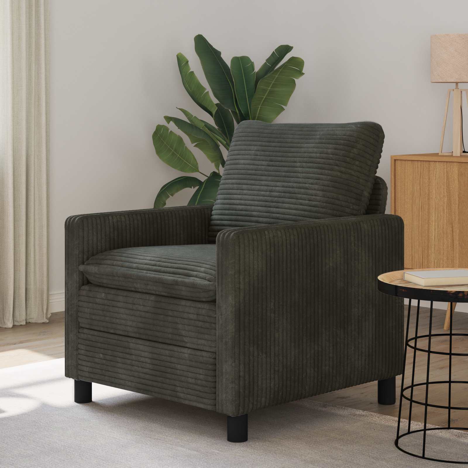 Soffa Antracit 76 x 81 x 87,5 cm Polyester