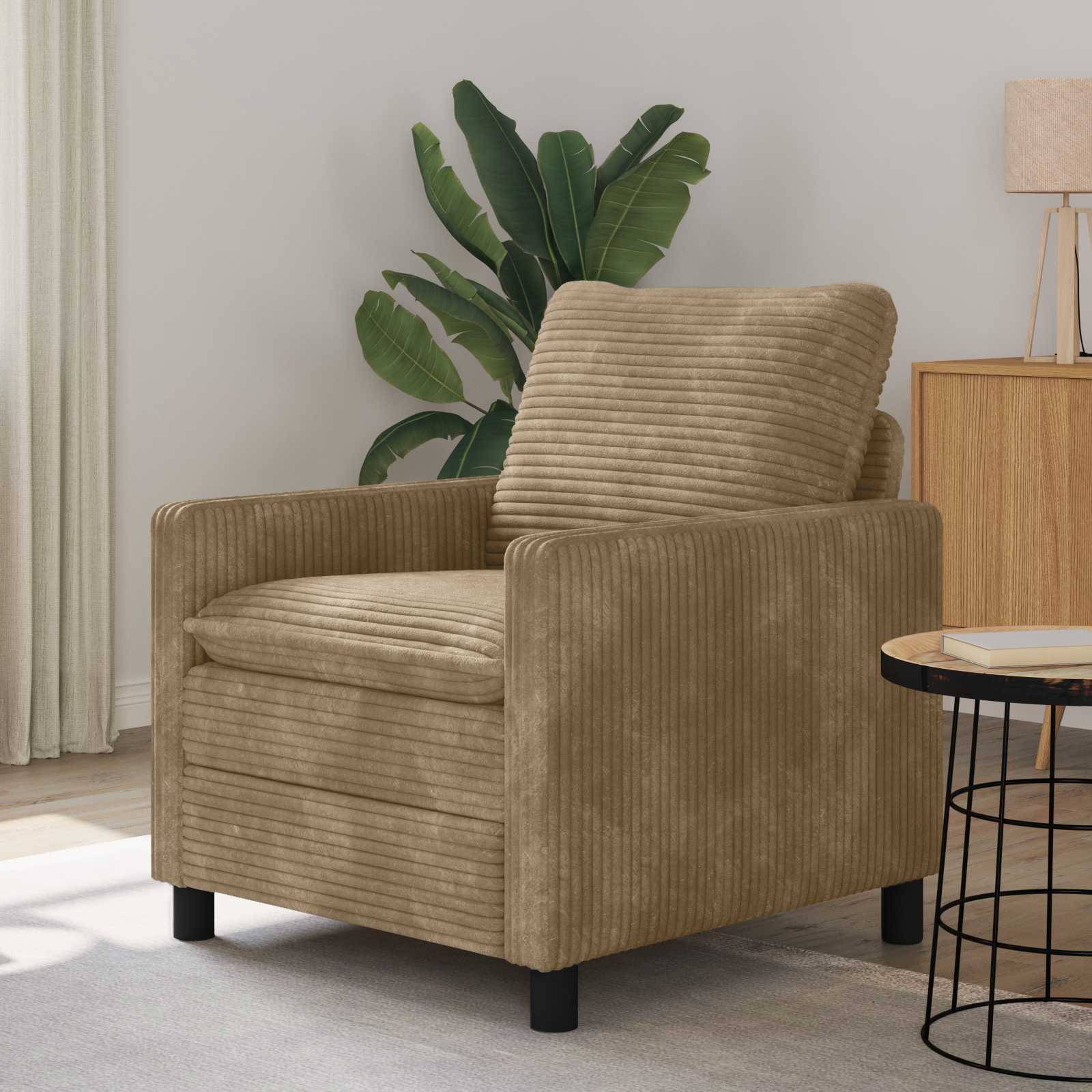 Soffa Taupe 76 x 81 x 87,5 cm Polyester