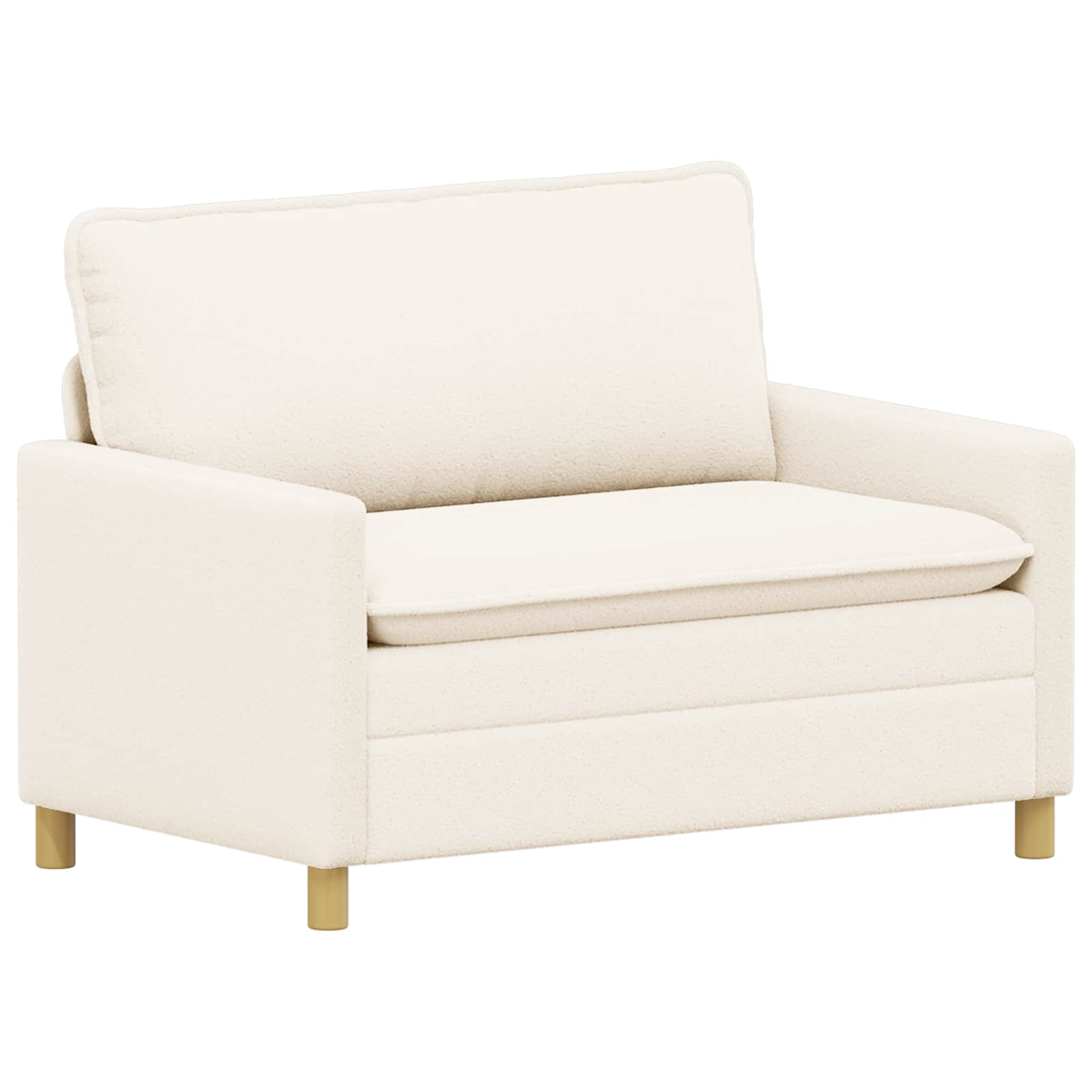Soffa Gräddvit 126 x 81 x 87,5 cm Tyg