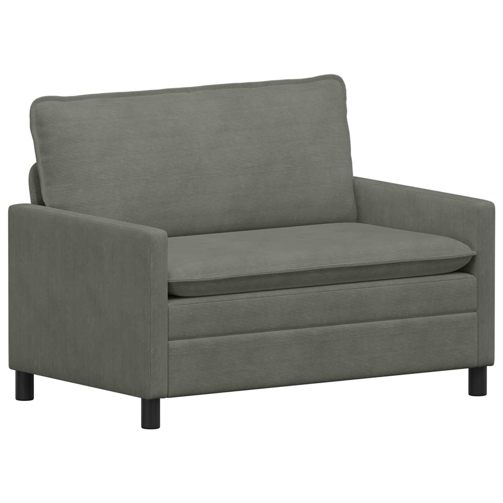 Soffa Ljusgrå 126 x 81 x 87,5 cm Tyg
