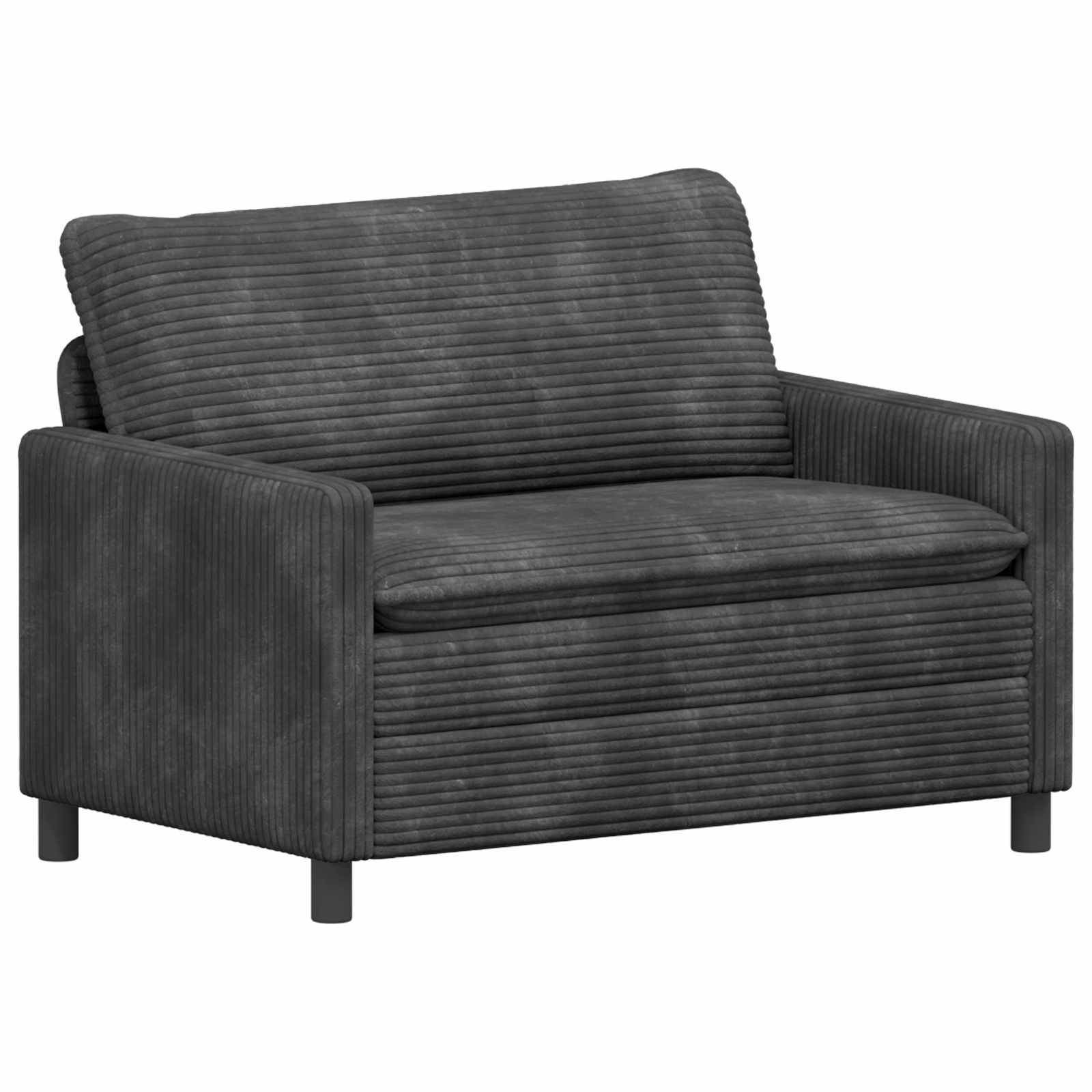 Soffa Mörkgrå 126 x 81 x 87,5 cm Polyester