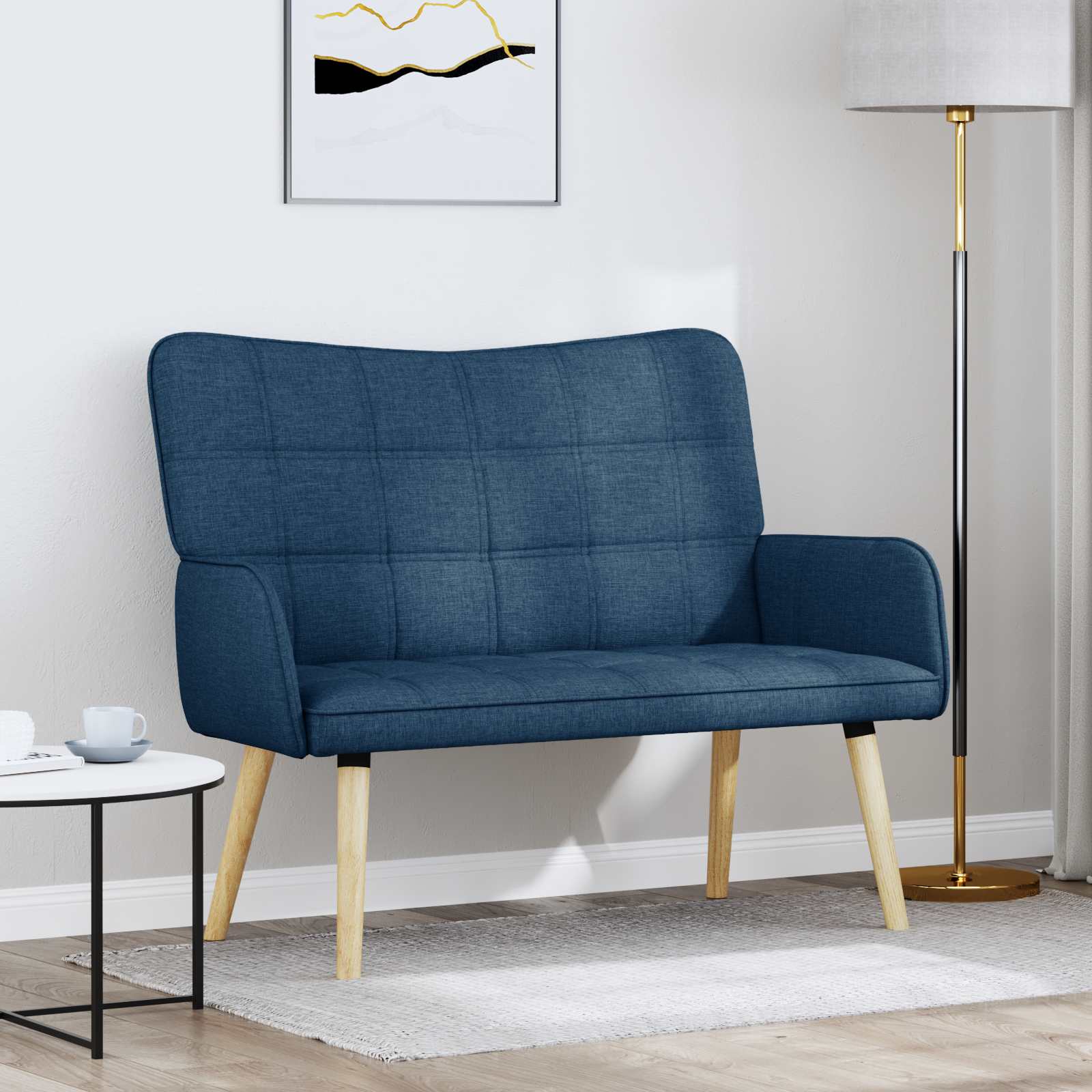2-sits soffa Blå 115 x 61 x 87 cm Tyg