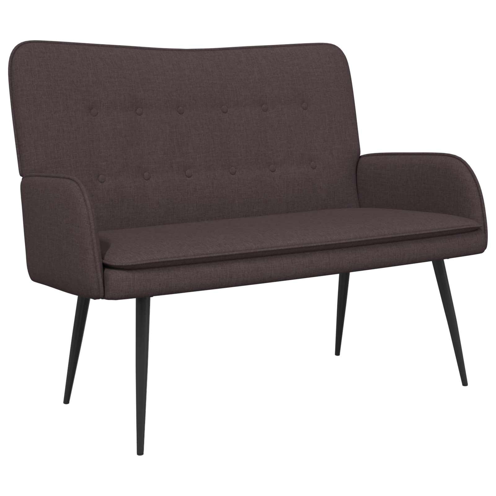 2-sits soffa Mörkbrun 115 x 61 x 87 cm Tyg