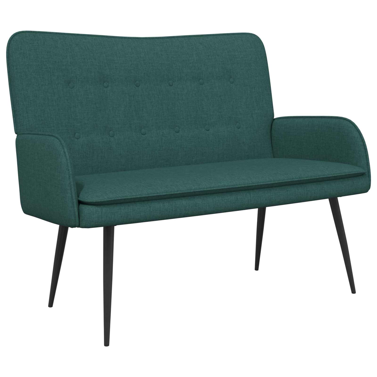 2-sits soffa Mörkgrön 115 x 61 x 87 cm Tyg