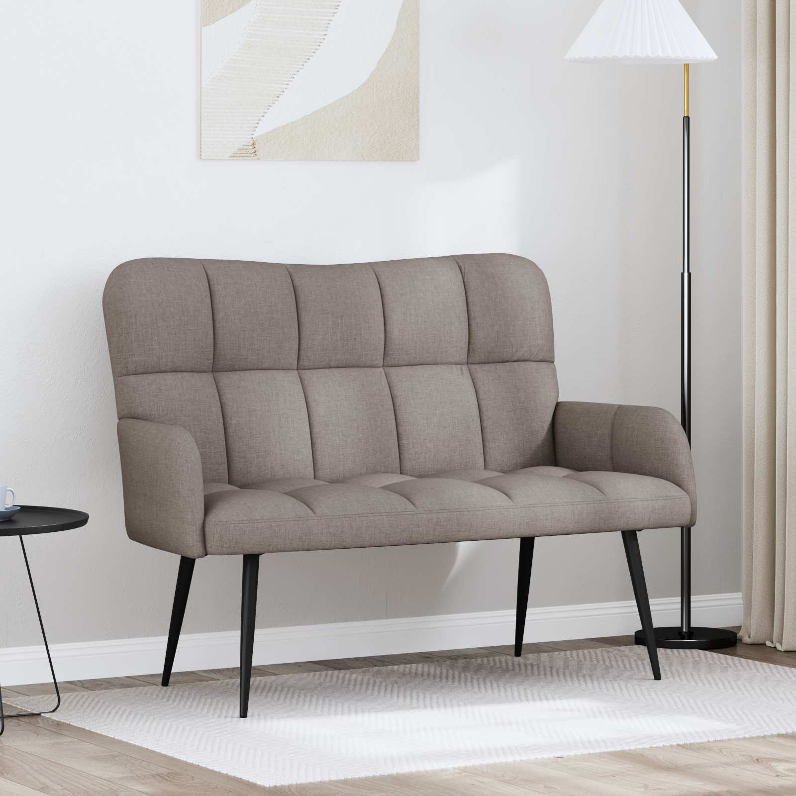 2-sits soffa Taupe 115 x 61 x 87 cm Tyg