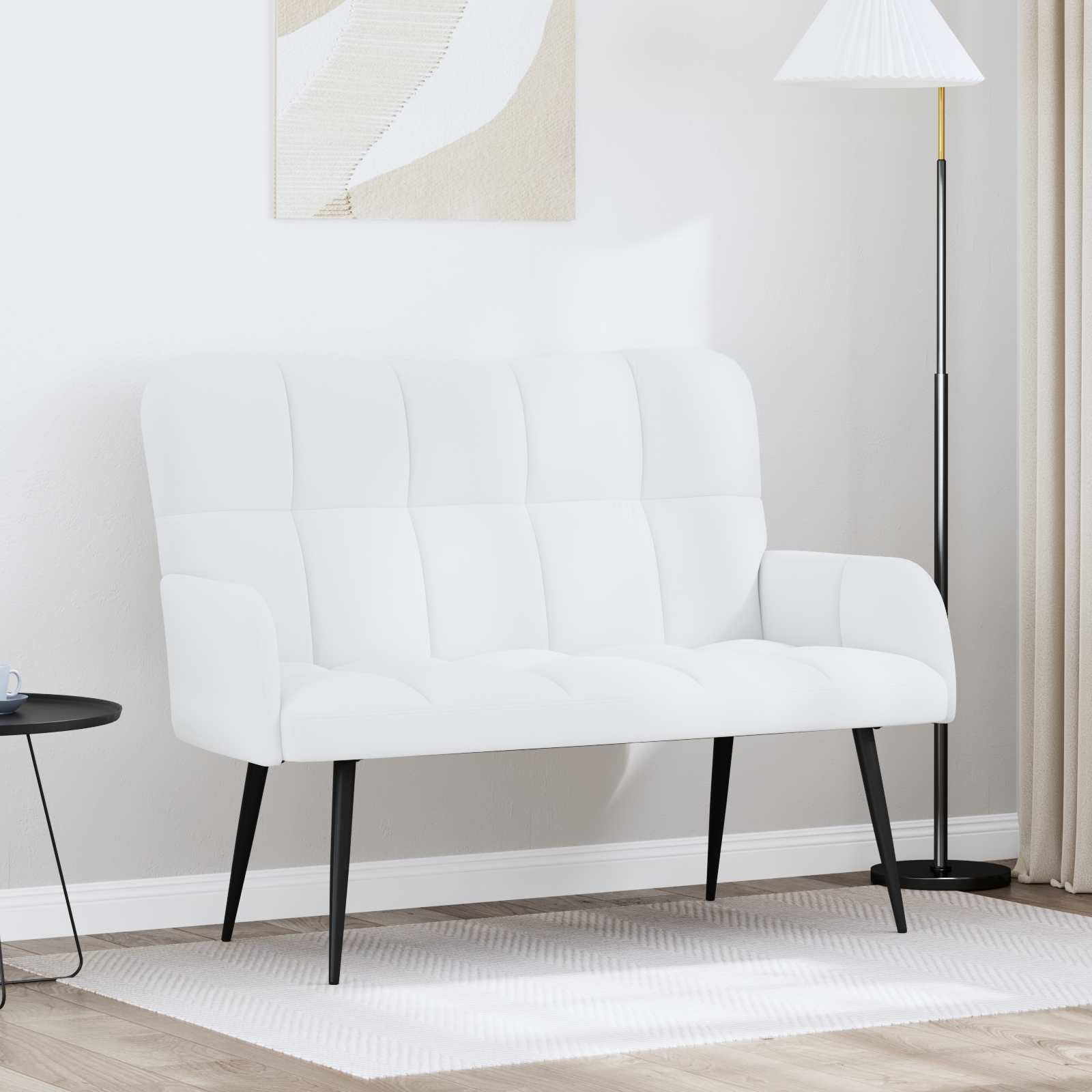2-sits soffa Vit 115 x 61 x 87 cm Tyg