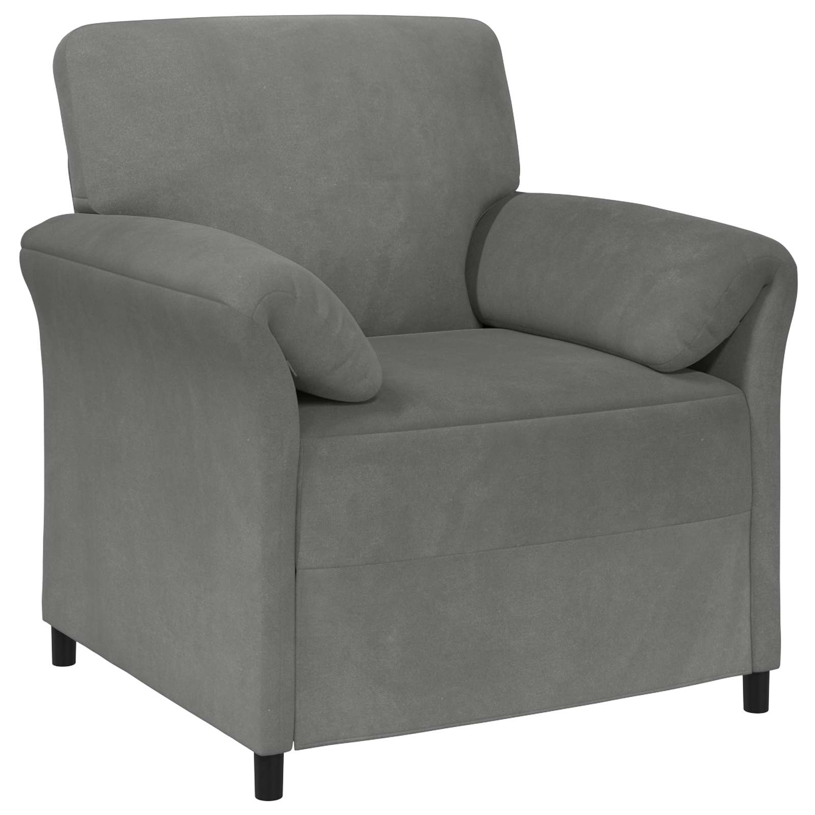 En-sitssoffa Mörkgrå 88 x 83 x 95 cm Sammet