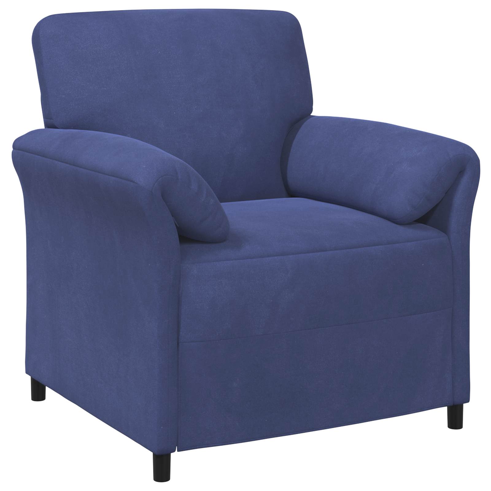 En-sitssoffa Polisblå 88 x 83 x 95 cm Sammet
