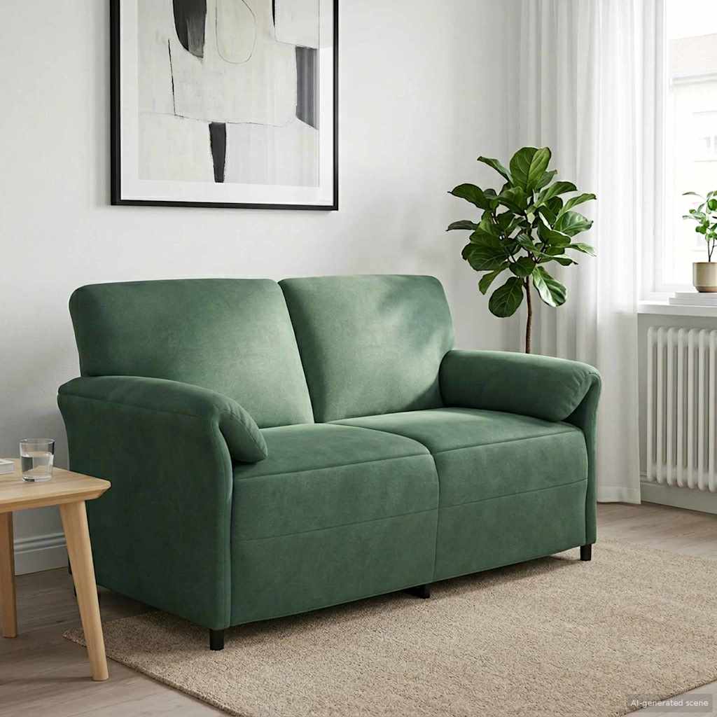 2-sits soffa Havgrön 158 x 83 x 95 cm Sammet