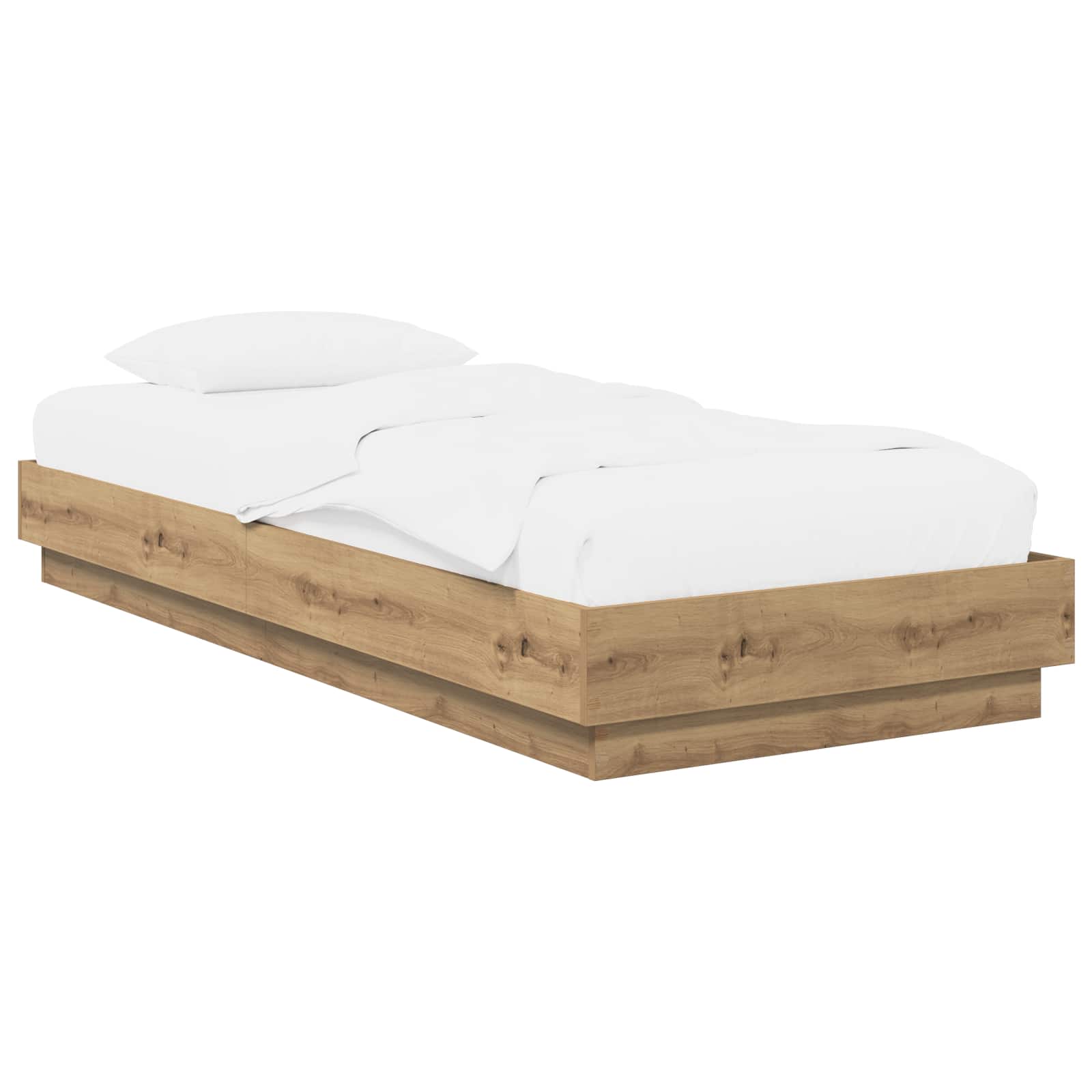 Golvsängsram Artisan-ek 80 x 200 cm Konstruerat trä