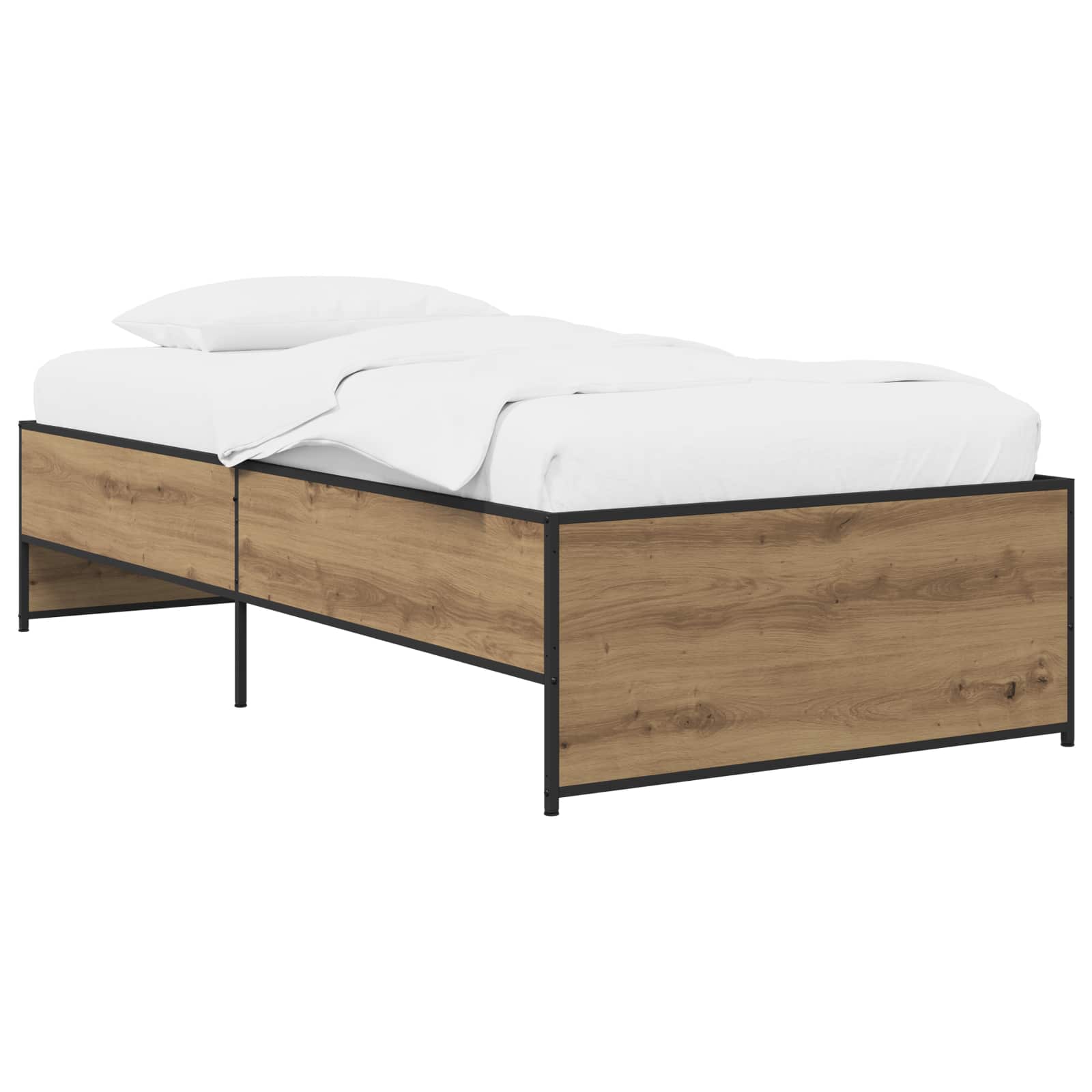 Sängram Artisan-ek 80 x 200 cm Konstruerat trä