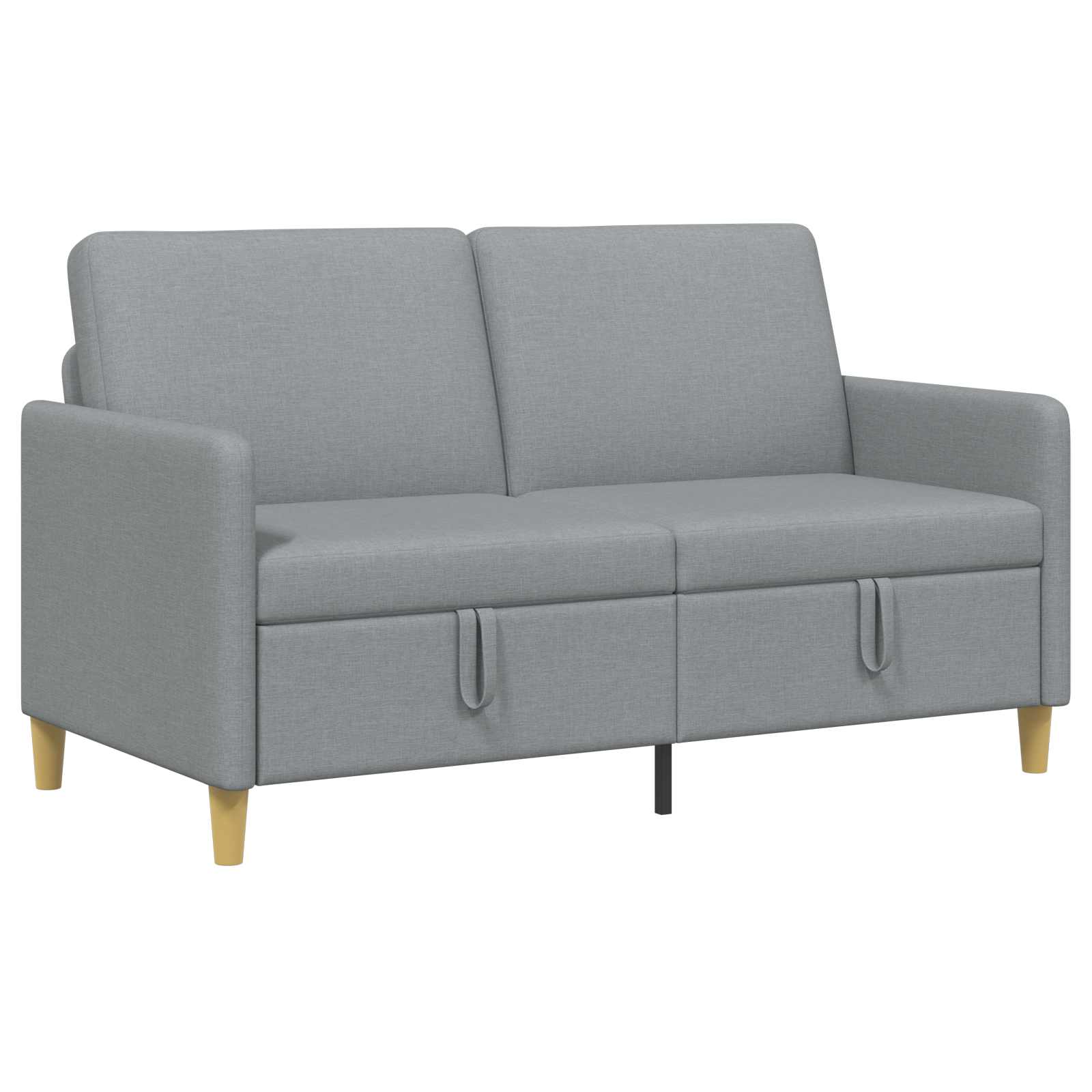 Soffa med förvaring Ljusgrå 152 x 78 x 87 cm Polyester