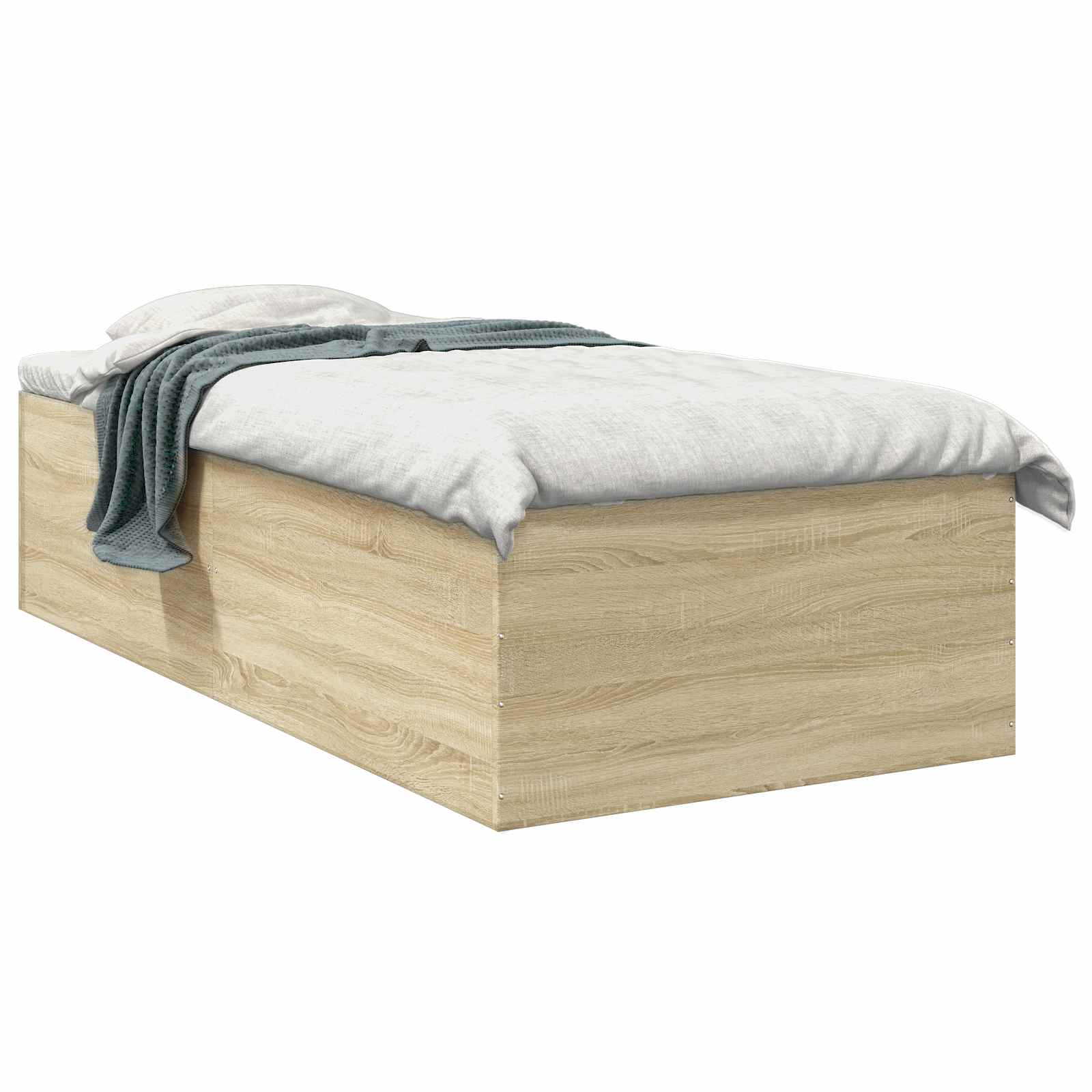 Golvsängsram Sonoma-ek 80 x 200 cm Konstruerat trä