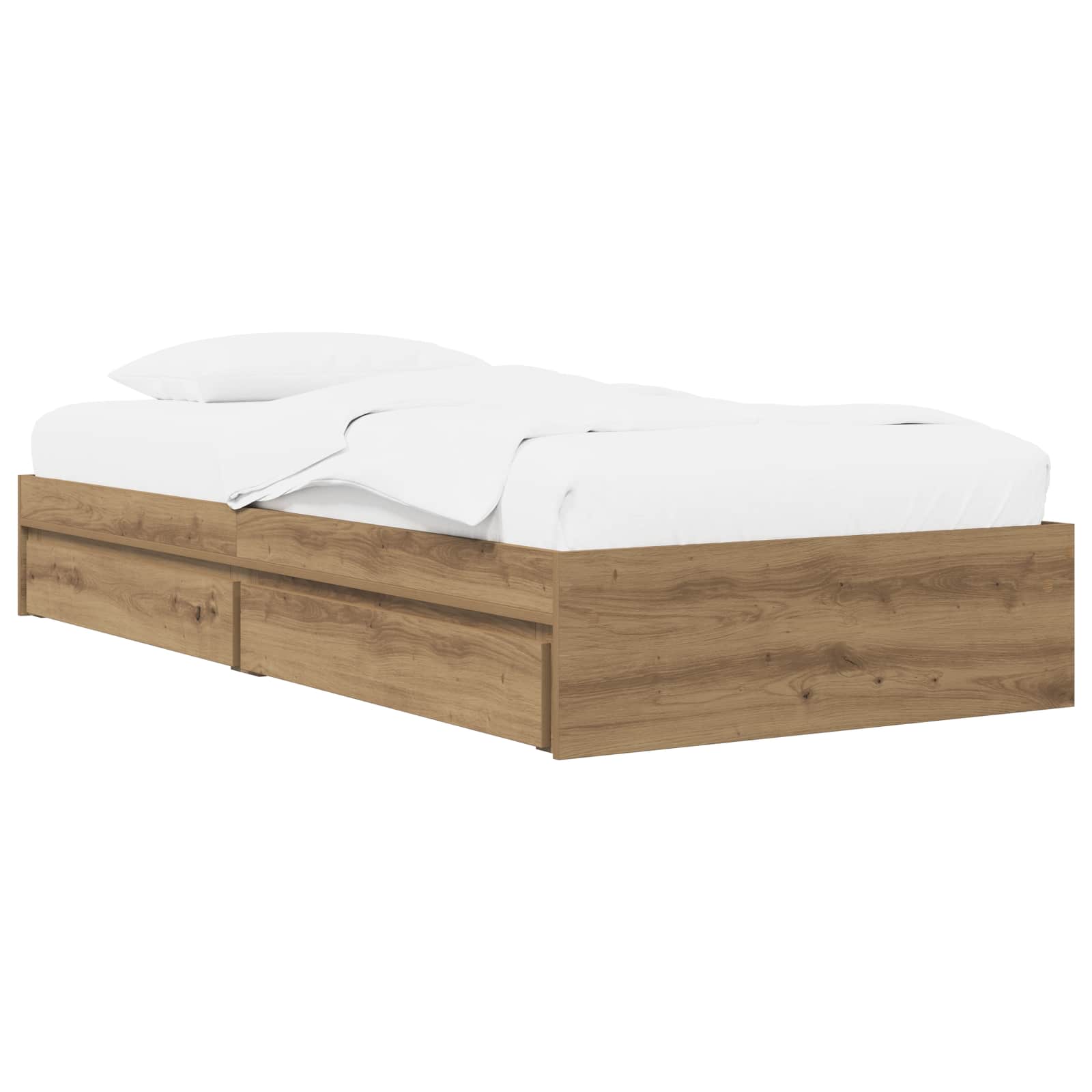 Sängram med förvaring Artisan-ek 80 x 200 cm Konstruerat trä