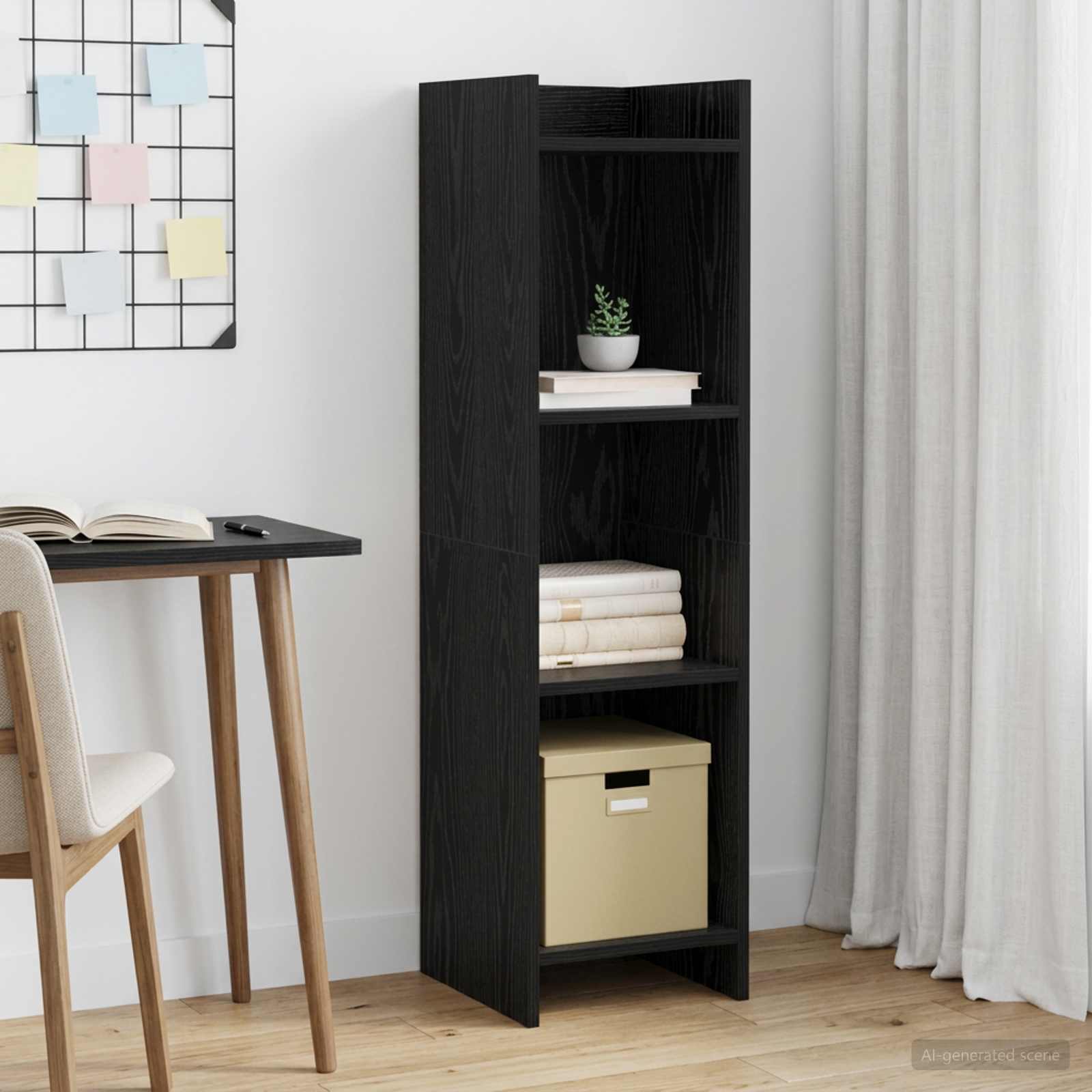 Bokhylla Svart ek 30 x 30 x 111 cm Konstruerat trä