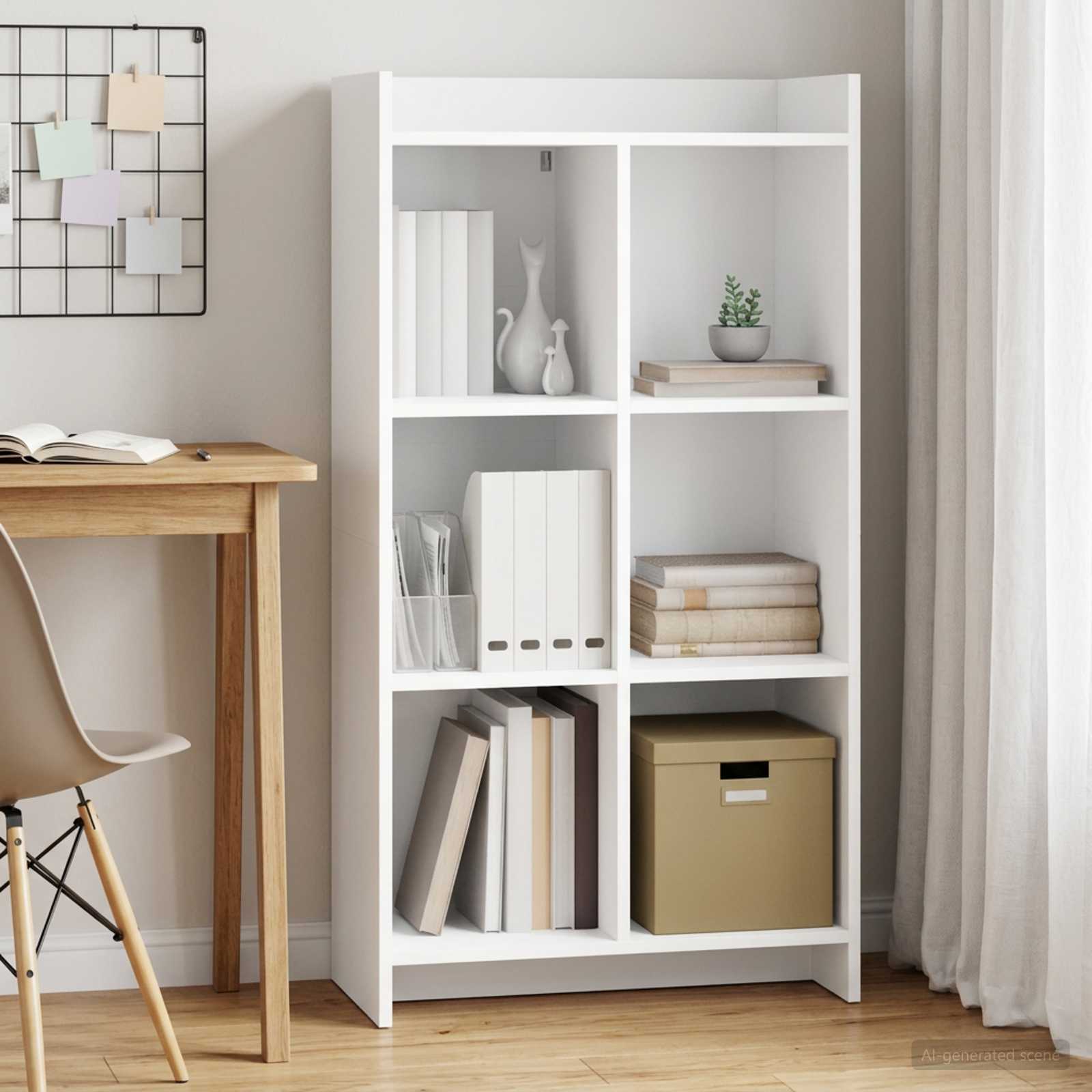 Bokhylla Vit 59 x 30 x 111 cm Konstruerat trä