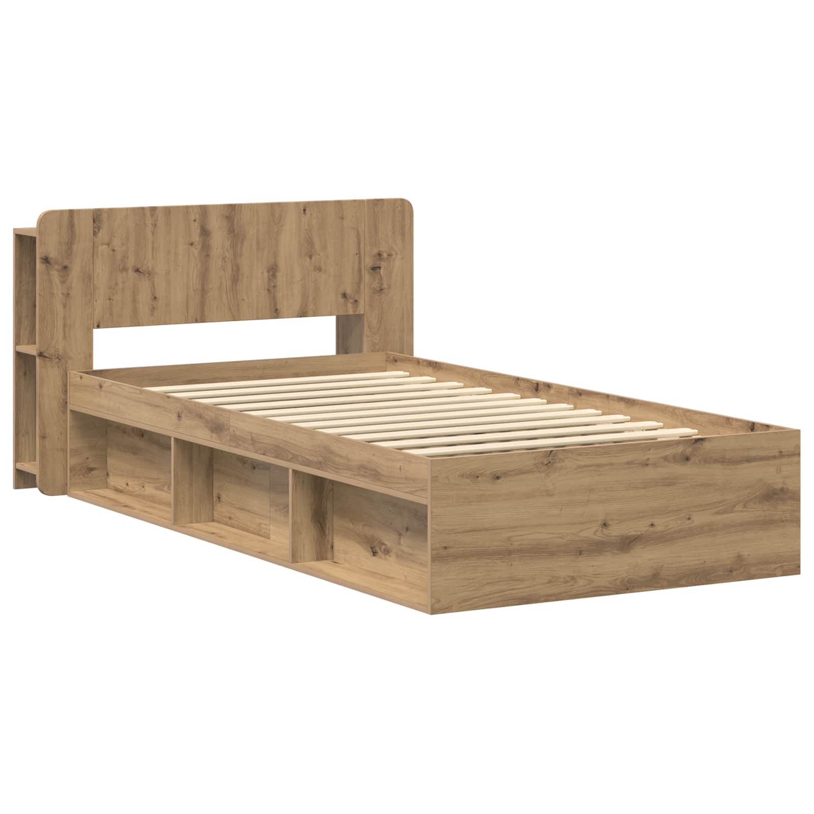Sängram med förvaring Artisan-ek 80 x 200 cm Konstruerat trä