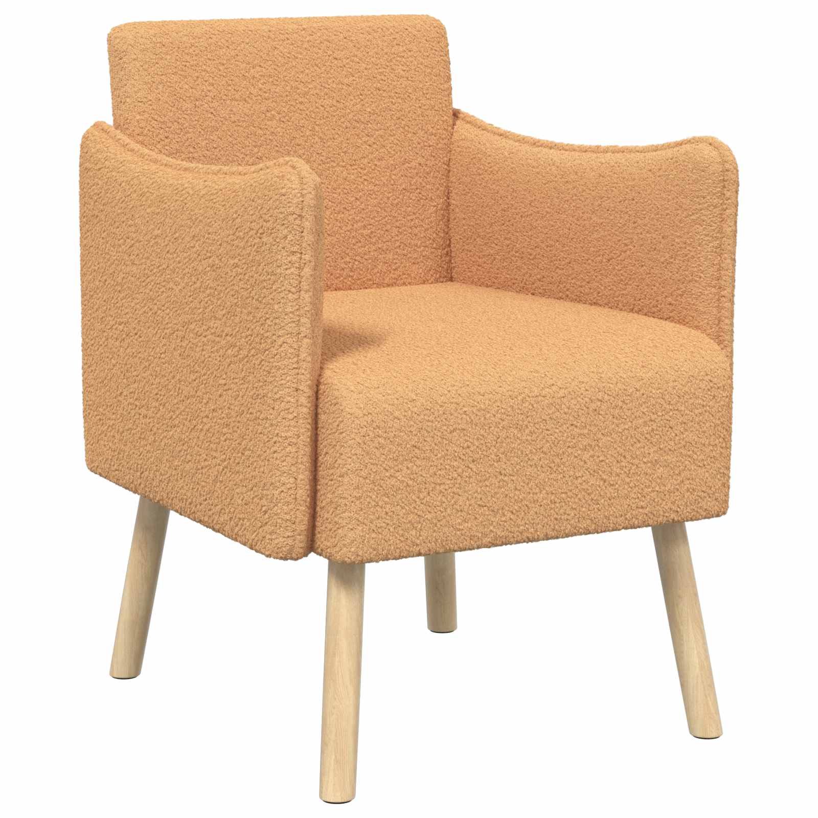 Accentfåtölj Beige Bouclé